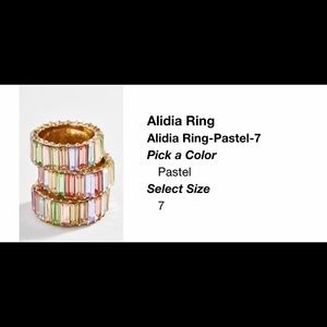 BAUBLEBAR Alidia ring in pastel (size 7)